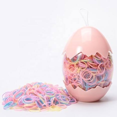 Cute Dinosaur Egg Hair Ties for Kids – Colorful Baby & Toddler Rubber Bands, Soft No-Damage Elastic Hair Ties for Girls, Little Kids & Infants – Small Hair Elastics & Rubber Bands for Hair - Image 3